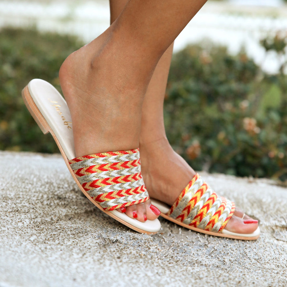 Slide Sandal - Red Zembaba